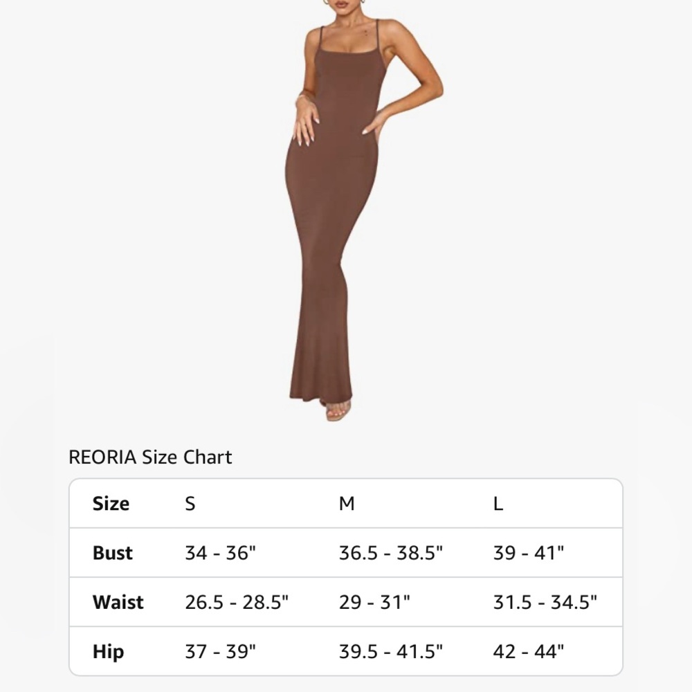 REORIA Women's Sleeveless Ribbed Bodycon Maxi Dress- Size M- BNWOT - Picture 5 of 9